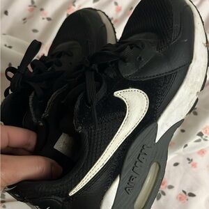 Nike Women's Black and White Air Max Sneakers